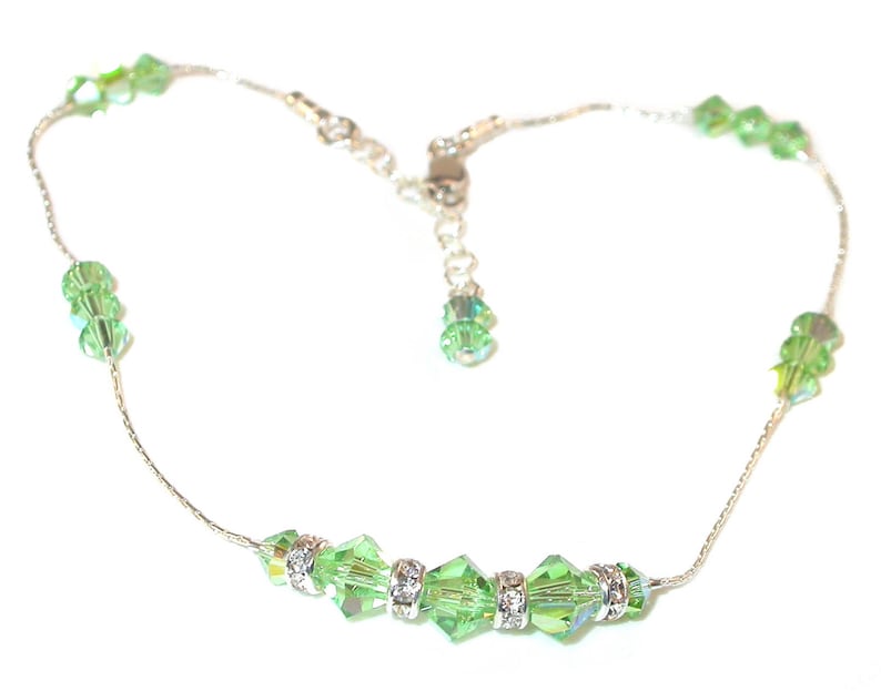 Raw Peridot Necklace - Sterling Silver - August Birthstone 16 Inches / Yes