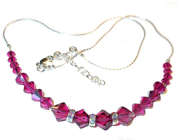 Collana In Argento 925 Con Ciondolo Rosa A Cristalli Sfaccettati - Eleganza Femminile Per Ogni Occasione - 5