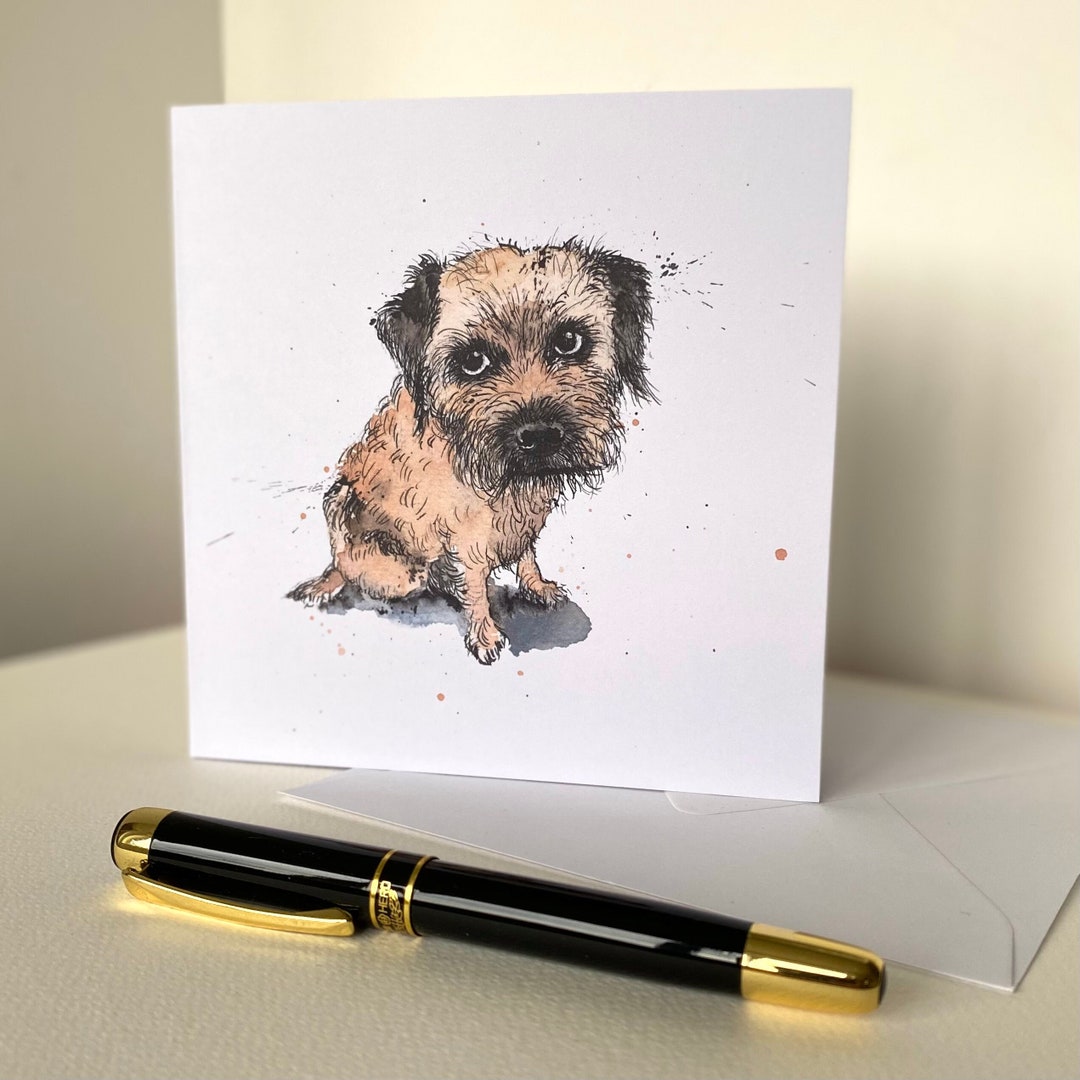 Chess Board Card Notelet Watercolour Birthday - View #6