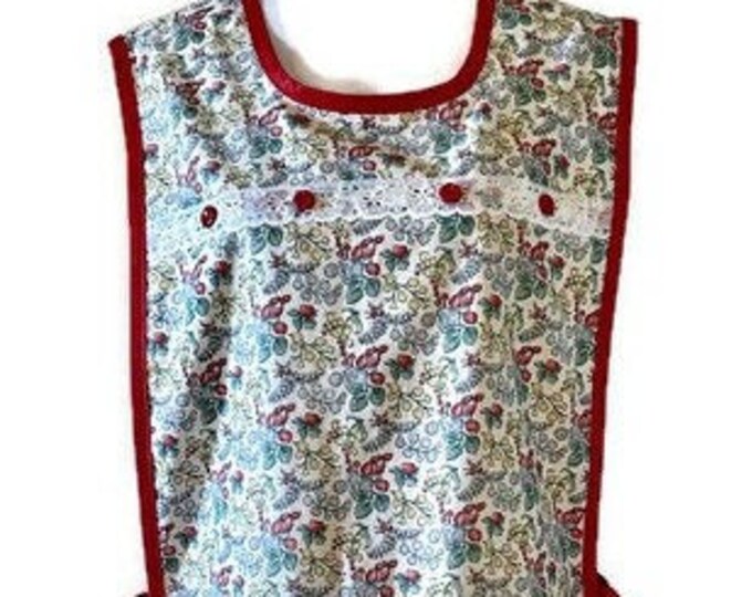 Strawberry Theme Cobbler Apron Fits Sizes XL or 1X