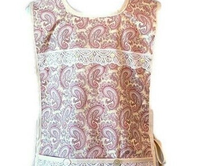 Yellow Paisley Cobbler Apron Fits Sizes S, M or L