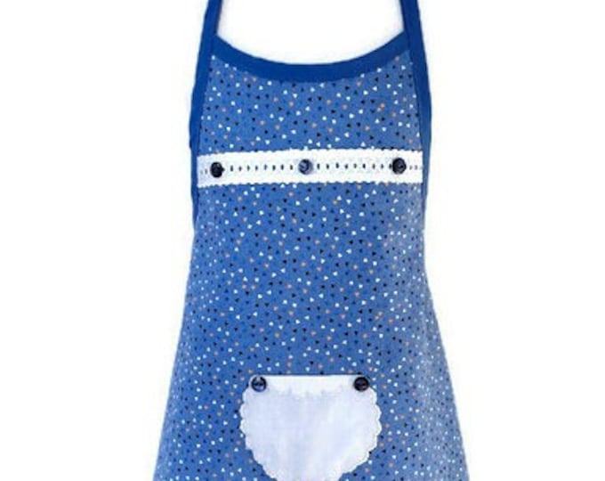 Confetti Print Apron for Girls Fits Sizes 5-6