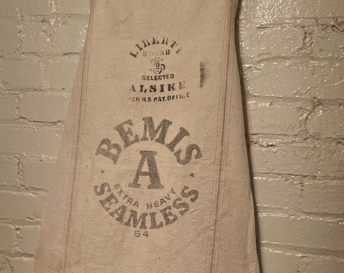 Bemis 54 Feed Sack Apron With Liberty Selected Aslike Stamp