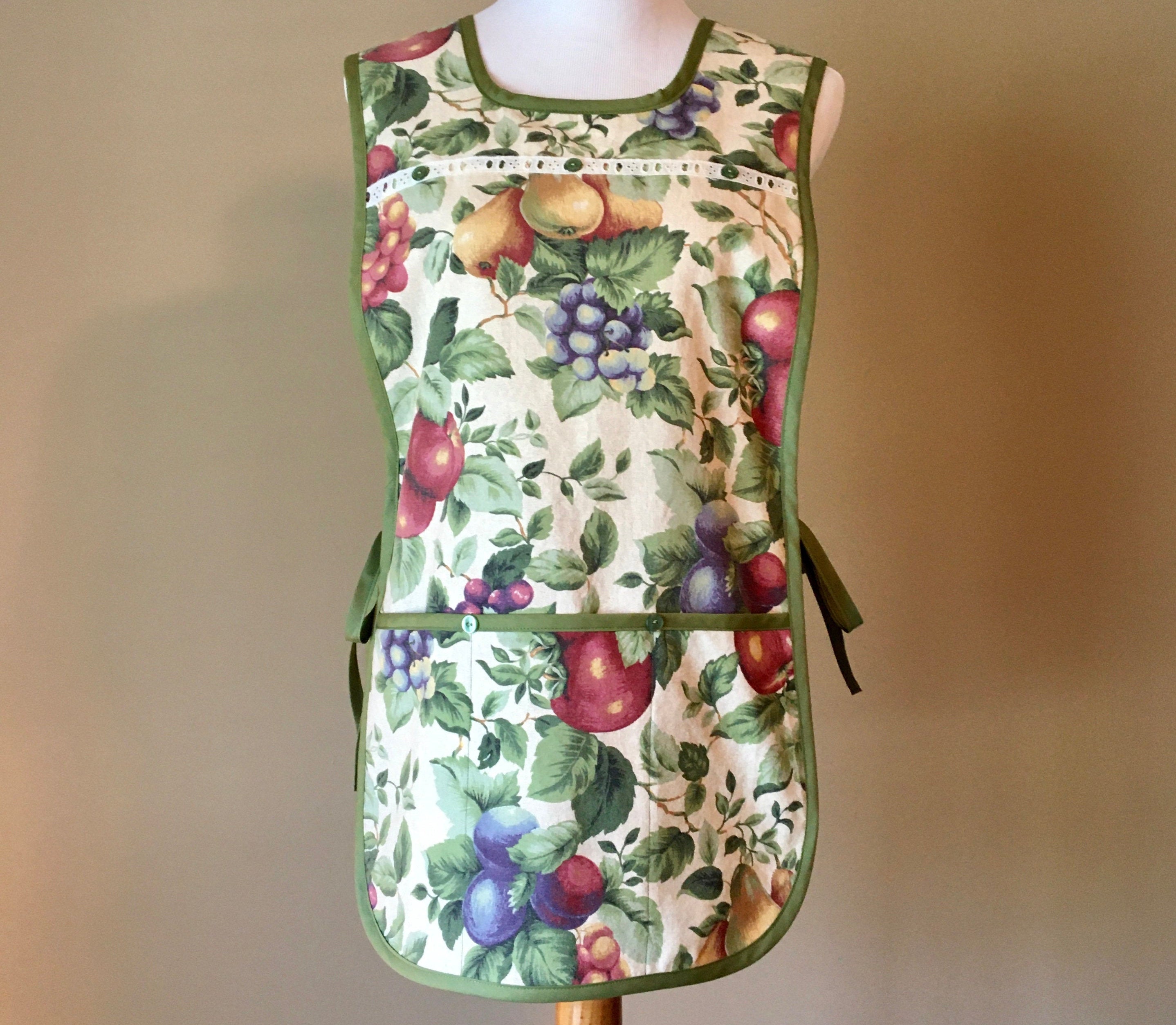 Cobbler Apron in Fruit Print / Cobbler Apron for Women Size SXL