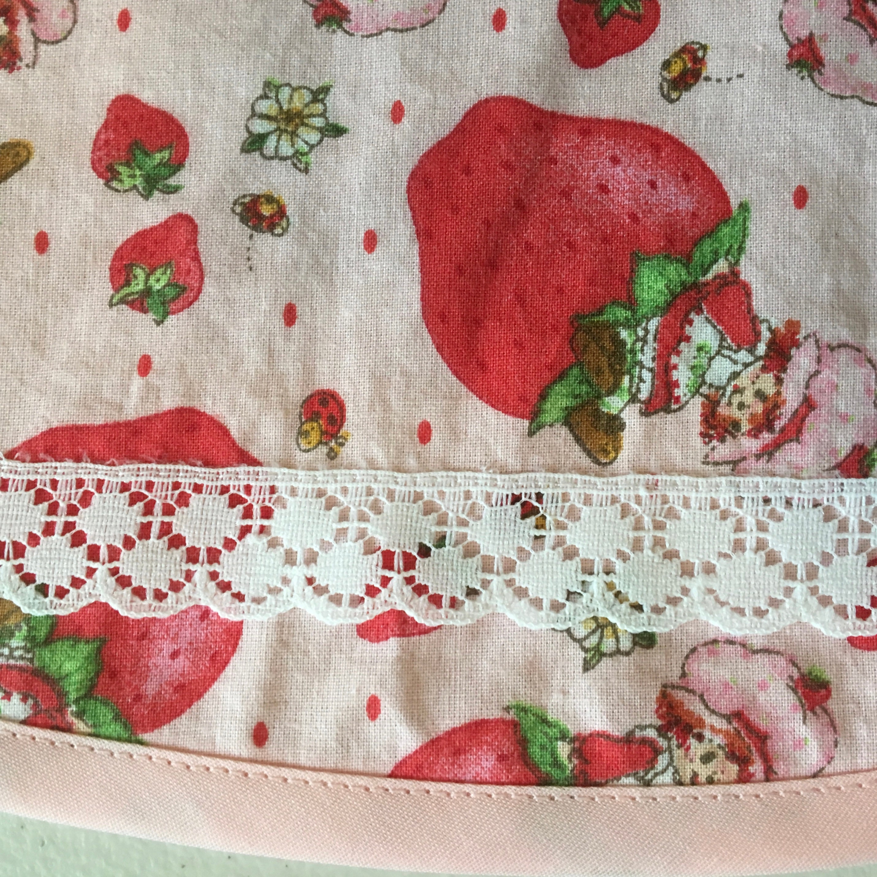 Girl's Apron from Vintage Strawberry Shortcake Fabric / Girl's Apron ...