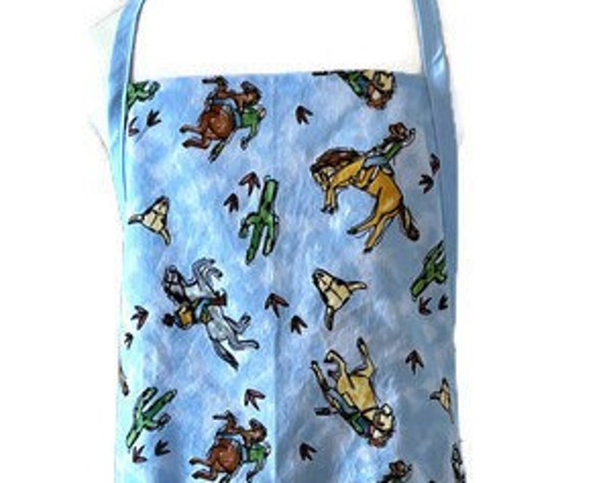 Cactus and Cowboys Child's Apron Fits Sizes 3-4