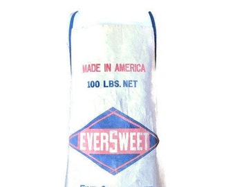Ever Sweet Cane Sugar Sack Apron Fits Sizes XL or 1X