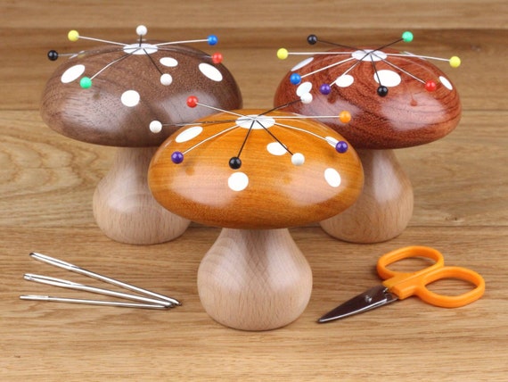 Small Wooden Darning Mushroom for Visible Mending Holes in Your Socks,  Jumpers & Jeans, the Ideal Little Companion Tool to Your Sewing Kit 
