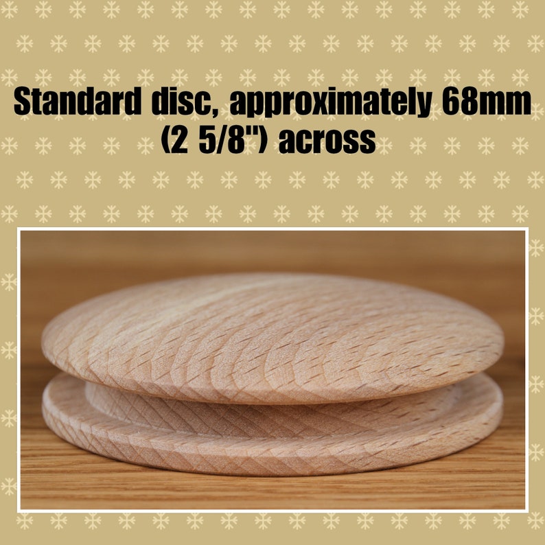 Wooden darning disc for visible mending holes in your jumpers, jeans and socks. Hand crafted Speedweve type loom, alternative to mushroom Standard (68mm)