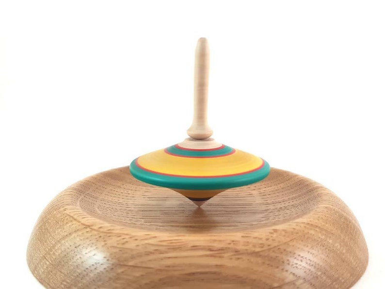 Wooden spinning tops Turned top Handmade gift Vintage game Etsy