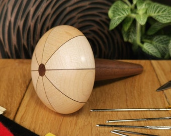 Wooden darning mushroom, hand crafted sewing tool for patching holes in socks and jumpers and jeans. Ideal for visible mending clothes!