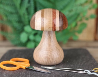 Small Wooden Darning Mushroom, Sock jumper and clothing repair tool