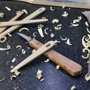 Wooden weaving needles, ideal for tapestry or nalbinding. Hand crafted and made from Beech wood, these would make the perfect special gift image 8