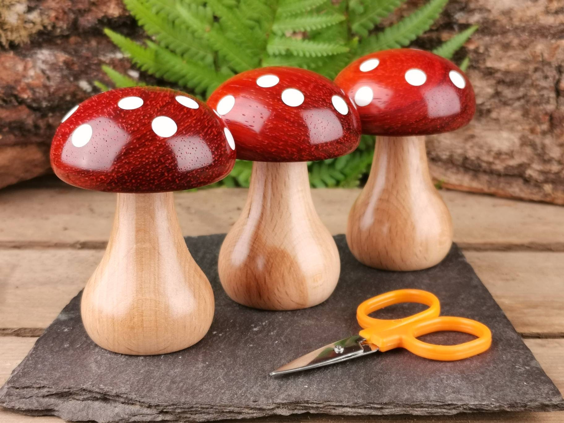 Small Wooden Darning Mushroom for Visible Mending Holes in Your
