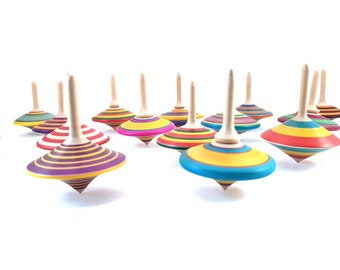 Details about / 5 Sets Wooden Creative Whipping Tops With String Vintage Spin Tops