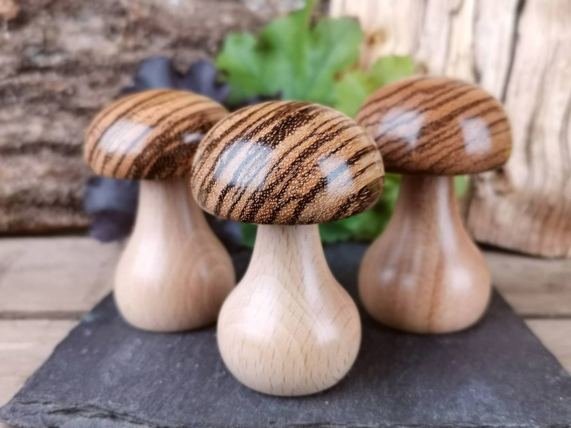 Small Wooden Darning Mushroom, Zebrano & Beech, Gift Wrapped - Etsy