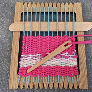 Wooden weaving needles, ideal for tapestry or nalbinding. Hand crafted and made from Beech wood, these would make the perfect special gift image 2