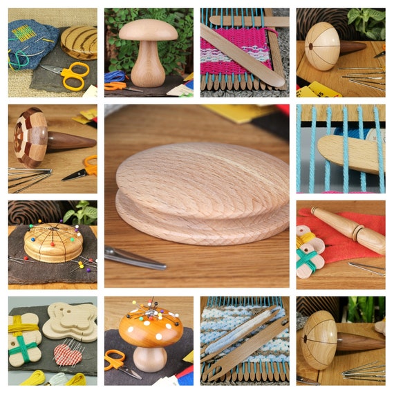 Darning Mushroom Travel Household Mushroom Head Handicraft Supplies Kit  Tool Threads Sock for DIY Darning Thread Handicrafts Darning Wool Wood  Cotton