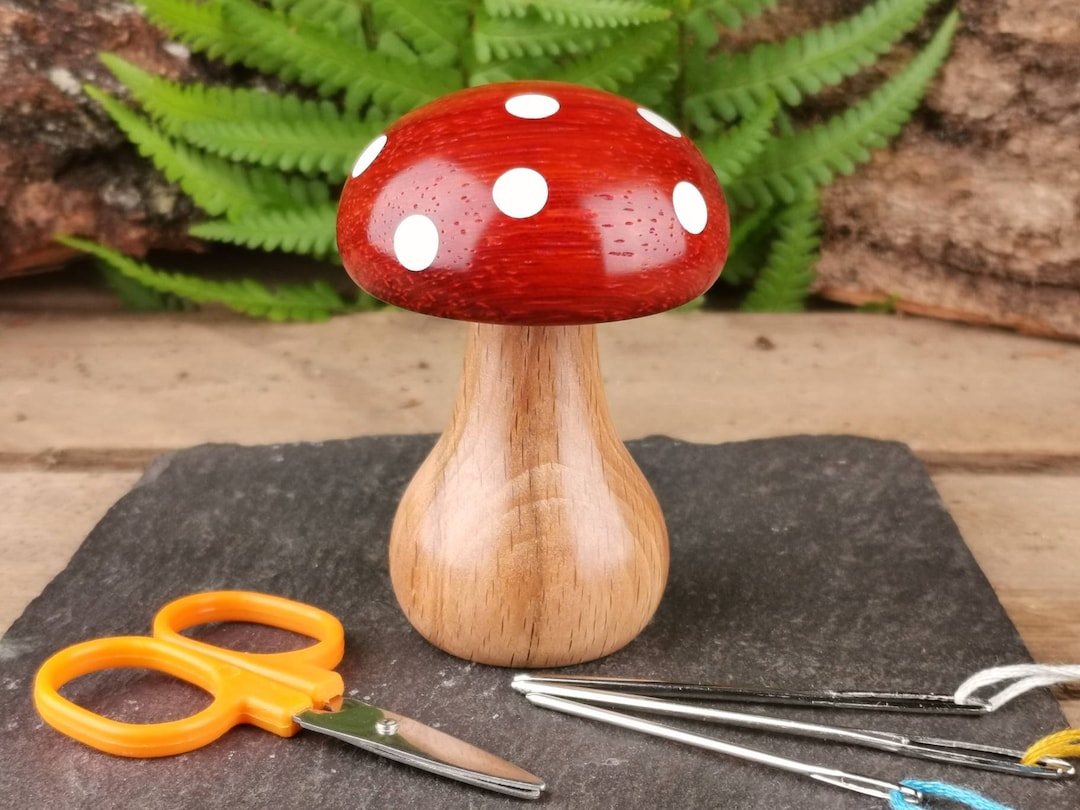 Small Wooden Darning Mushroom for Visible Mending Holes in Your
