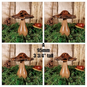 Handmade wooden mushrooms, decorative fungi ornaments made with a Banksia seed pod. Ideal natural gift for the nature lover A