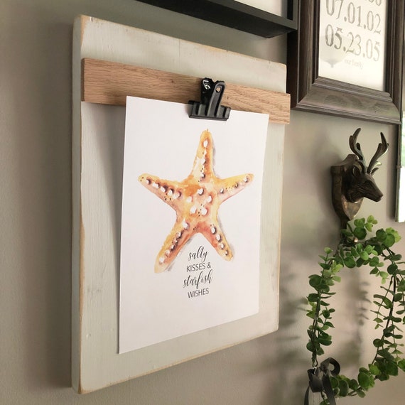 Wood Clip Frame for 8x10 Art/photo Etsy