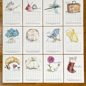 2024 Watercolor Calendars 5x7 image 3