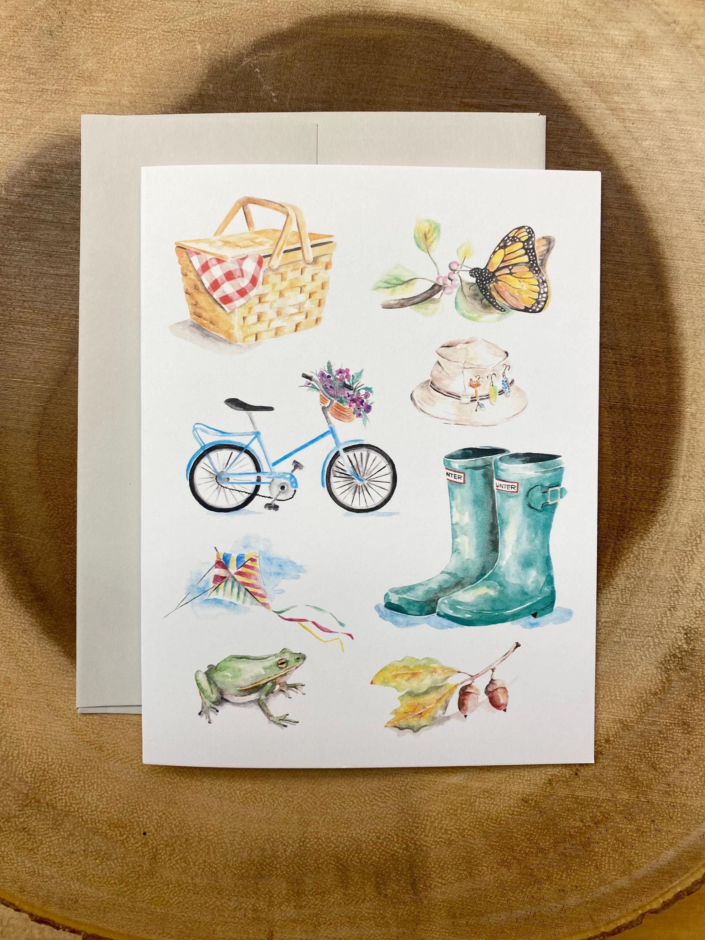 Outdoorsy Note Cards - Set of 8 - Etsy Canada