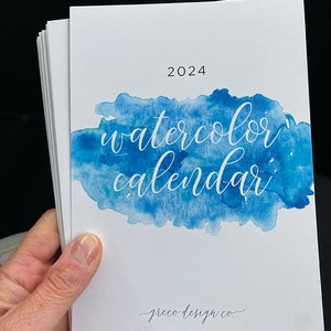 2024 Watercolor Calendars 5x7 image 5