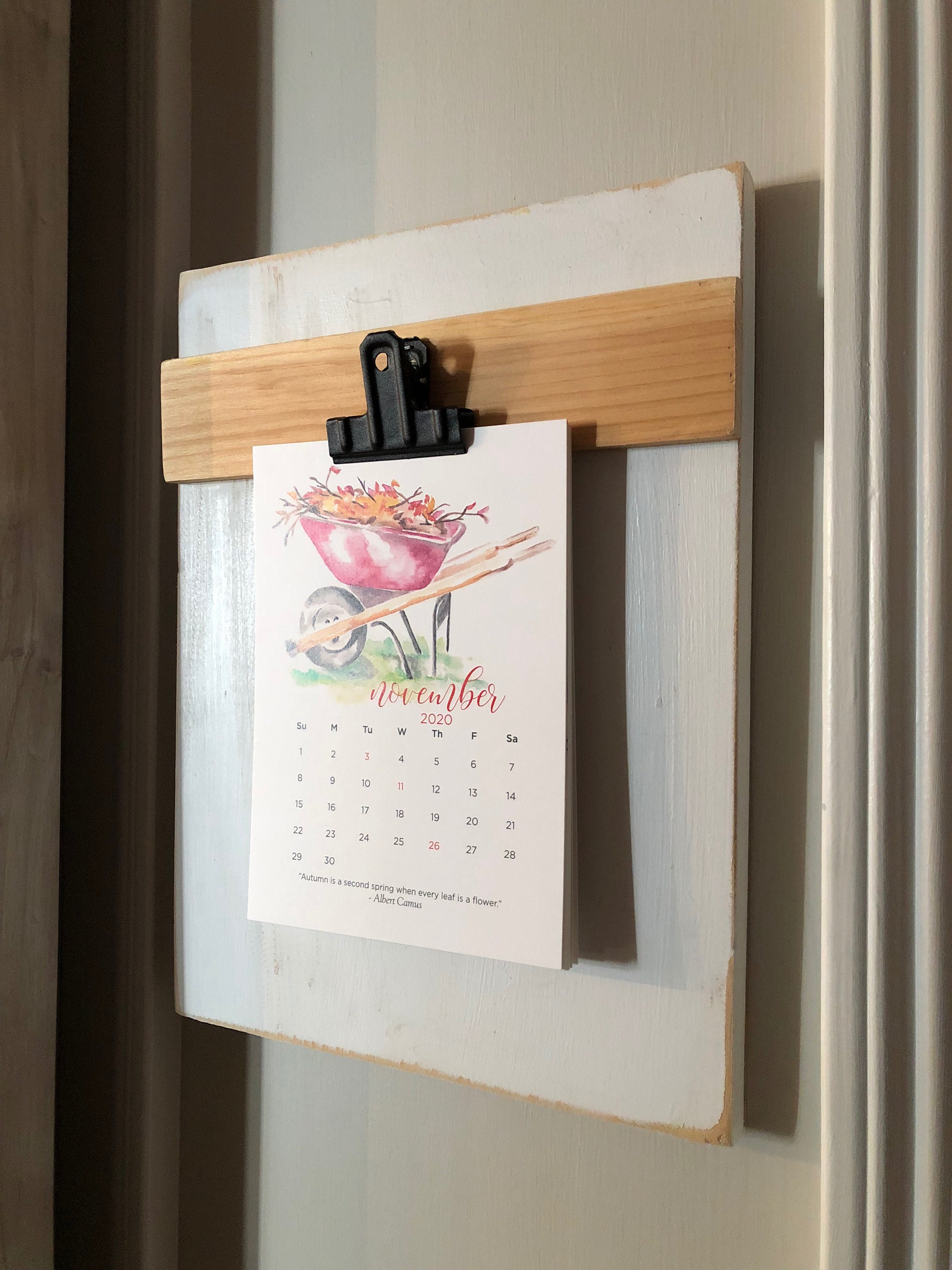 Wood Clip Frame for 5x7 art/photo Etsy