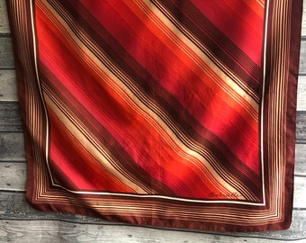 Vintage Gabrielle Striped Square Scarf