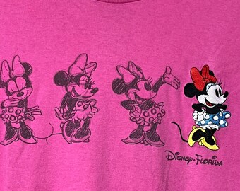 ヴィンテージ 90年代 ミニーマウス フロリダ Tシャツ ピンク L