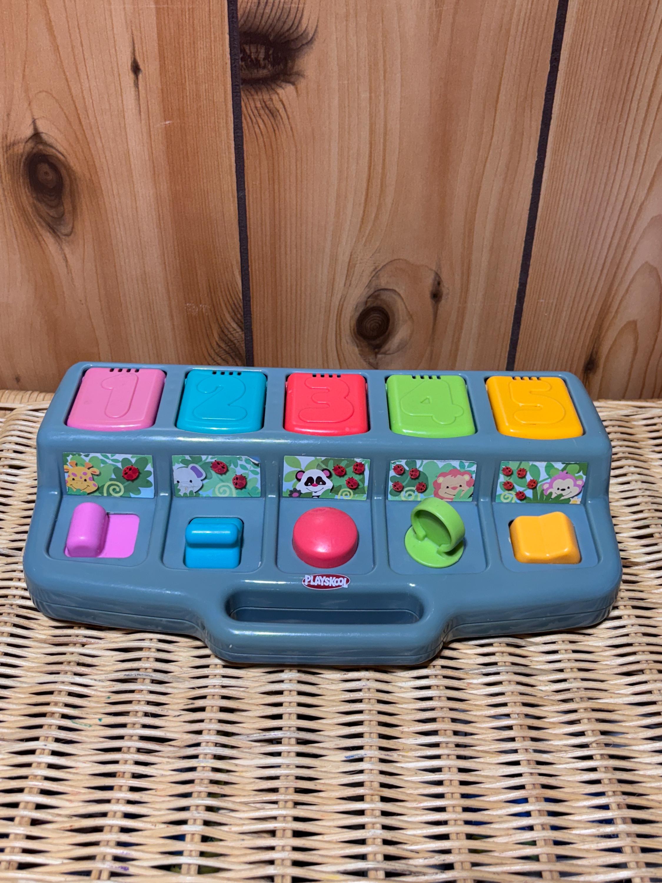 vintage Playskool Poppin pals Safari-faded blue