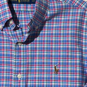 Polo Ralph Lauren plaid Oxford.