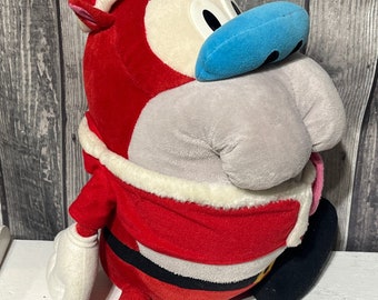 Vintage nickelodeon, 1992 Ren & Stimpy, Stimpy Christmas plush