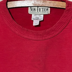 Vintage non fiction red crew neck sweatshirt