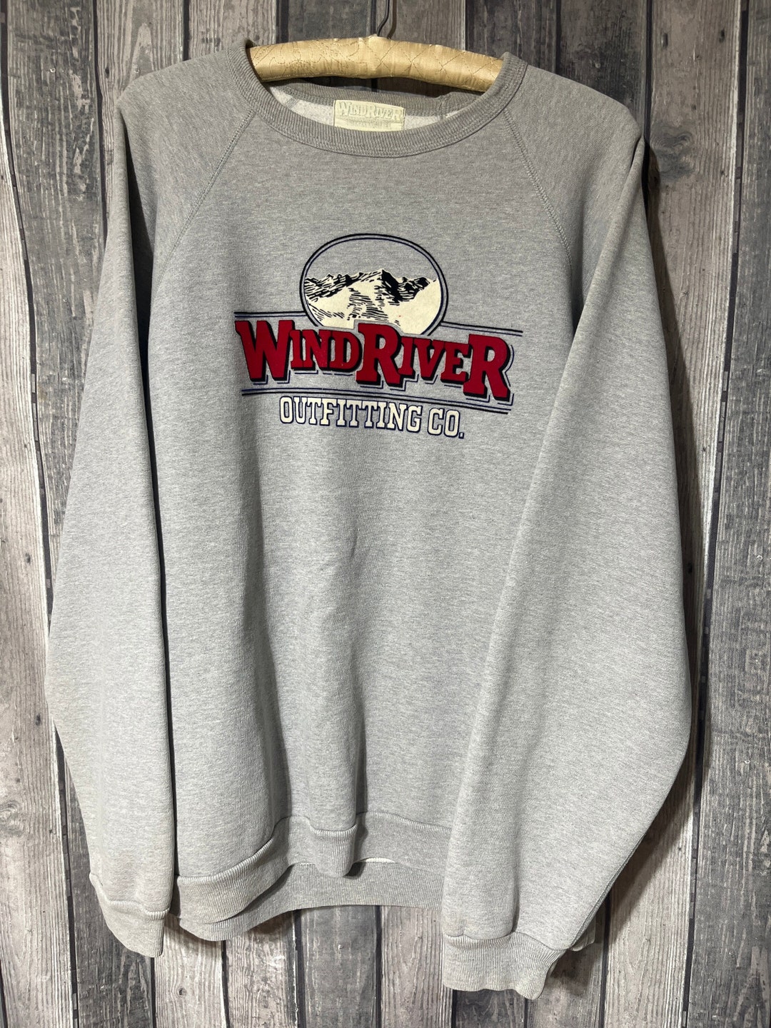 Vintage 1990's Wind River Outfitting Co Grey Sweatshirt - Etsy