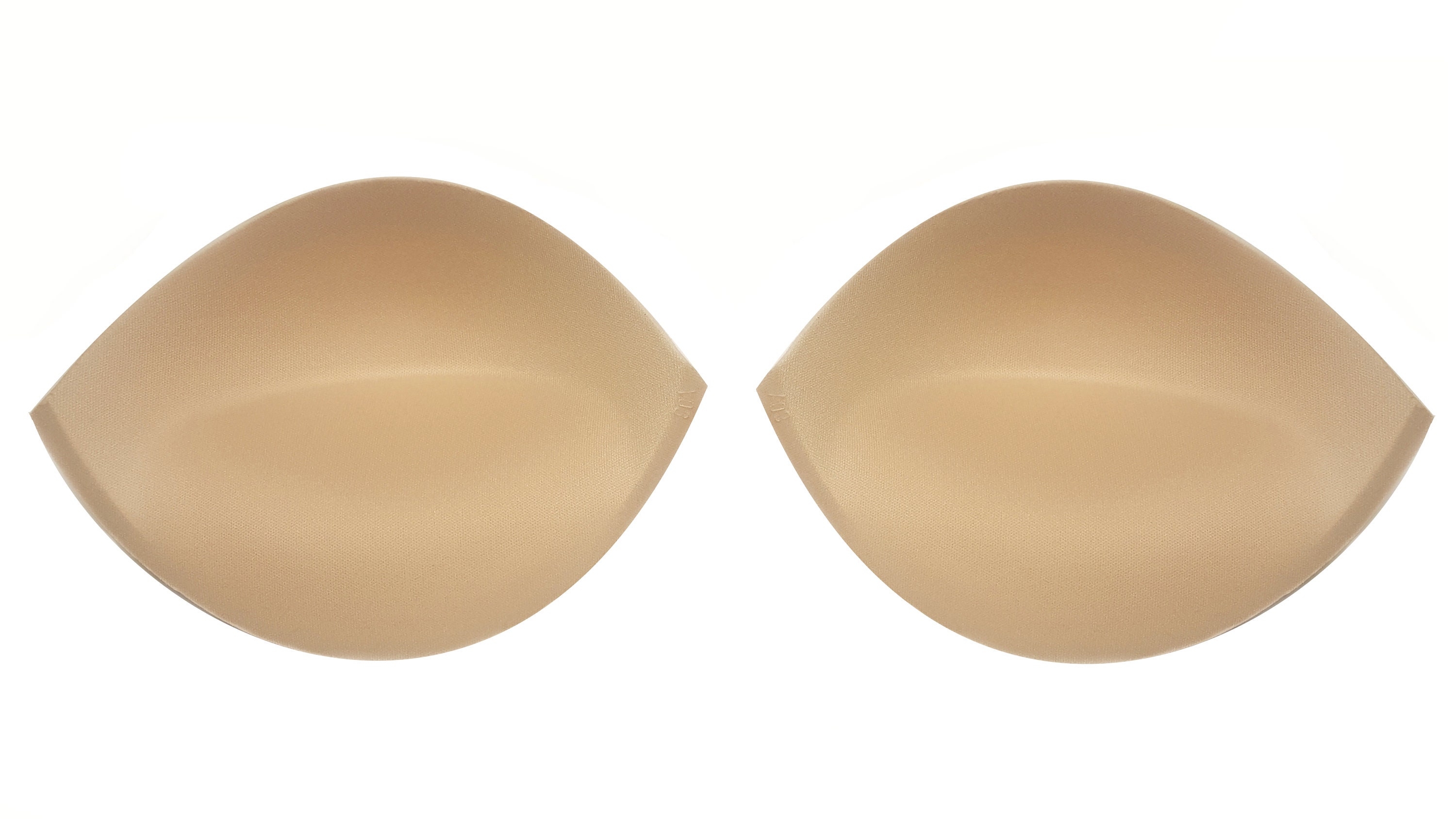 Non-Serged Push-Up Gel Bra Cups - Size A - 1 Pair/Pack - Black