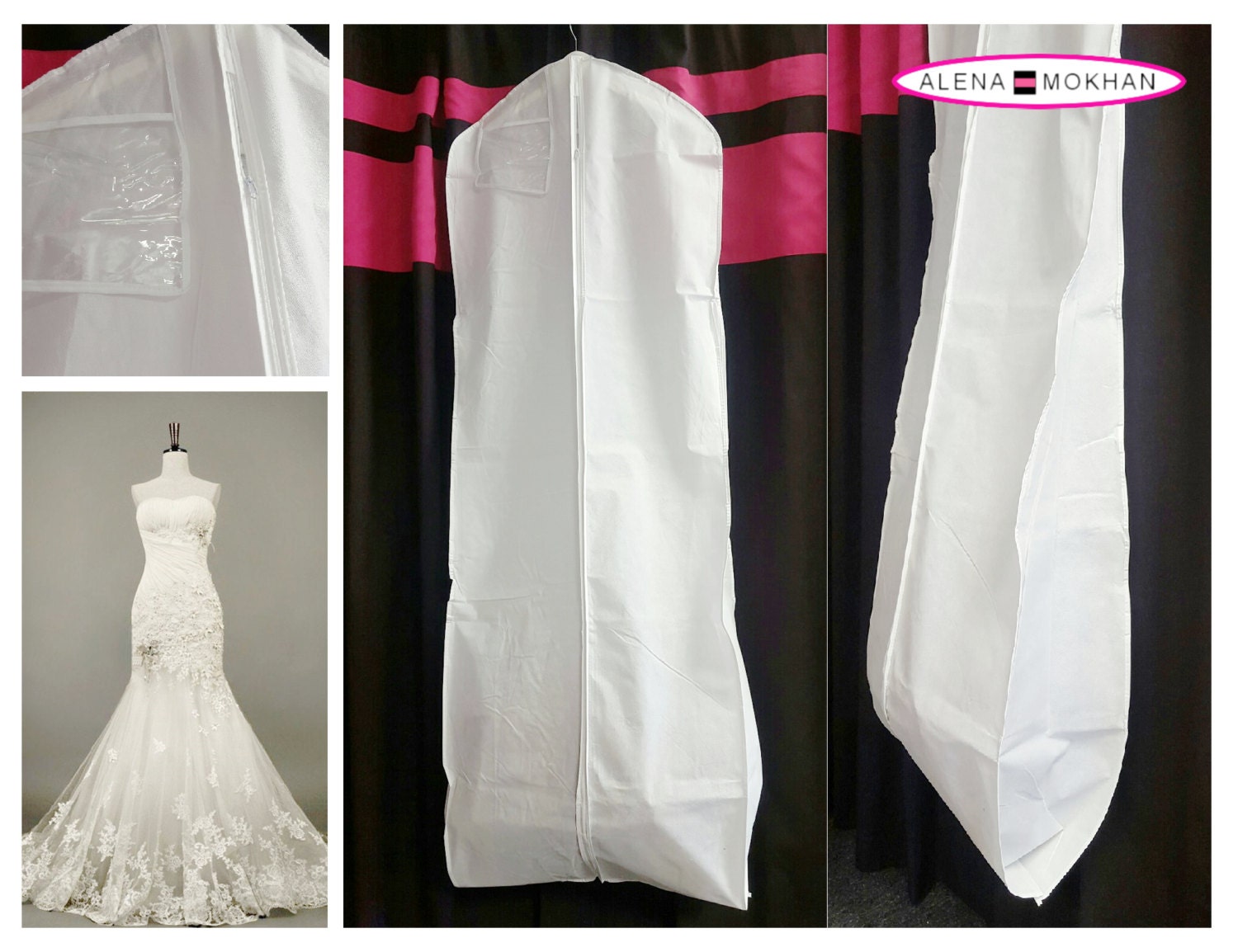 XL White Wedding Prom Dress Breathable 
