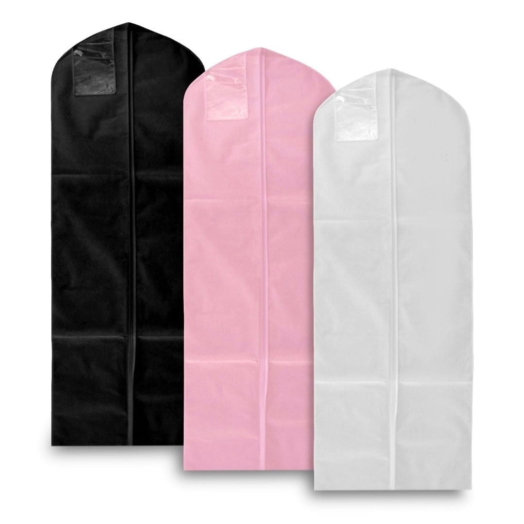 bridesmaid dress cover bags Cheer.US Bridal Wedding Gown Dress Garment Bag Extra Large Foldable Portable Travel Cover Hanging Luggage with Pockets for Long Puffy Gowns, Clear