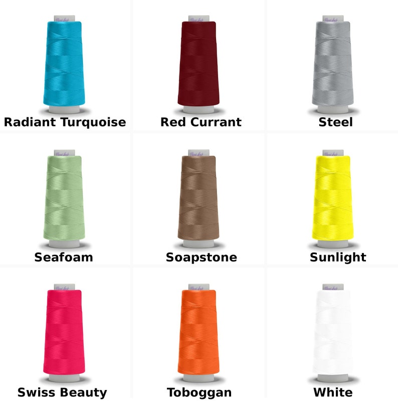 Maxilock® Serger Stretch Textured Nylon Thread Tex 30 2000 Etsy