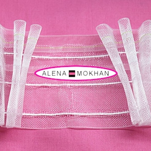 Transparent Triple Pinch Pleat Shirring Tape - 2 3/4&quot; Curtain Shade Tape - Drapery & Upholstery