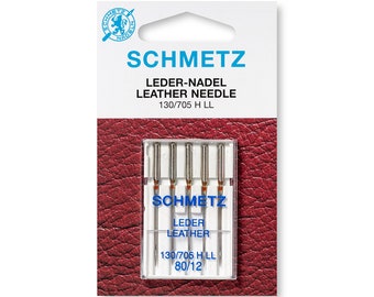 Schmetz Leather Sewing Machine Needles: Sizes 90-110 (5pcs/Pack)