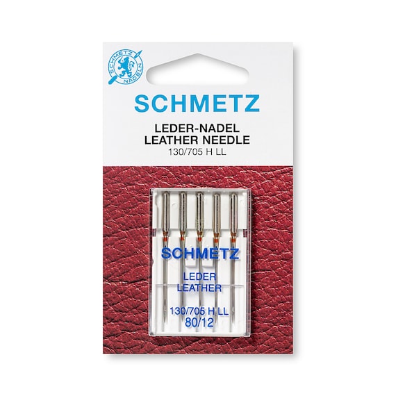 Schmetz Leather Sewing Machine Needles: Sizes 90-110 (5pcs/Pack)