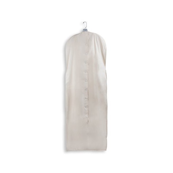 Muslin Garment Bag with Gusset - Acid-Free & Moth Resistant Wedding Dress Storage and Preservation - Size 62"x24"x4" or 70"x24"x10"