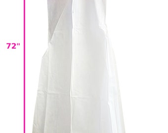 XXXL Wedding Prom Dress Breathable Garment Bag - Veil Garment Bag - Cathedral Bag - 72" x 36" x 24" Gusset - White or Pink