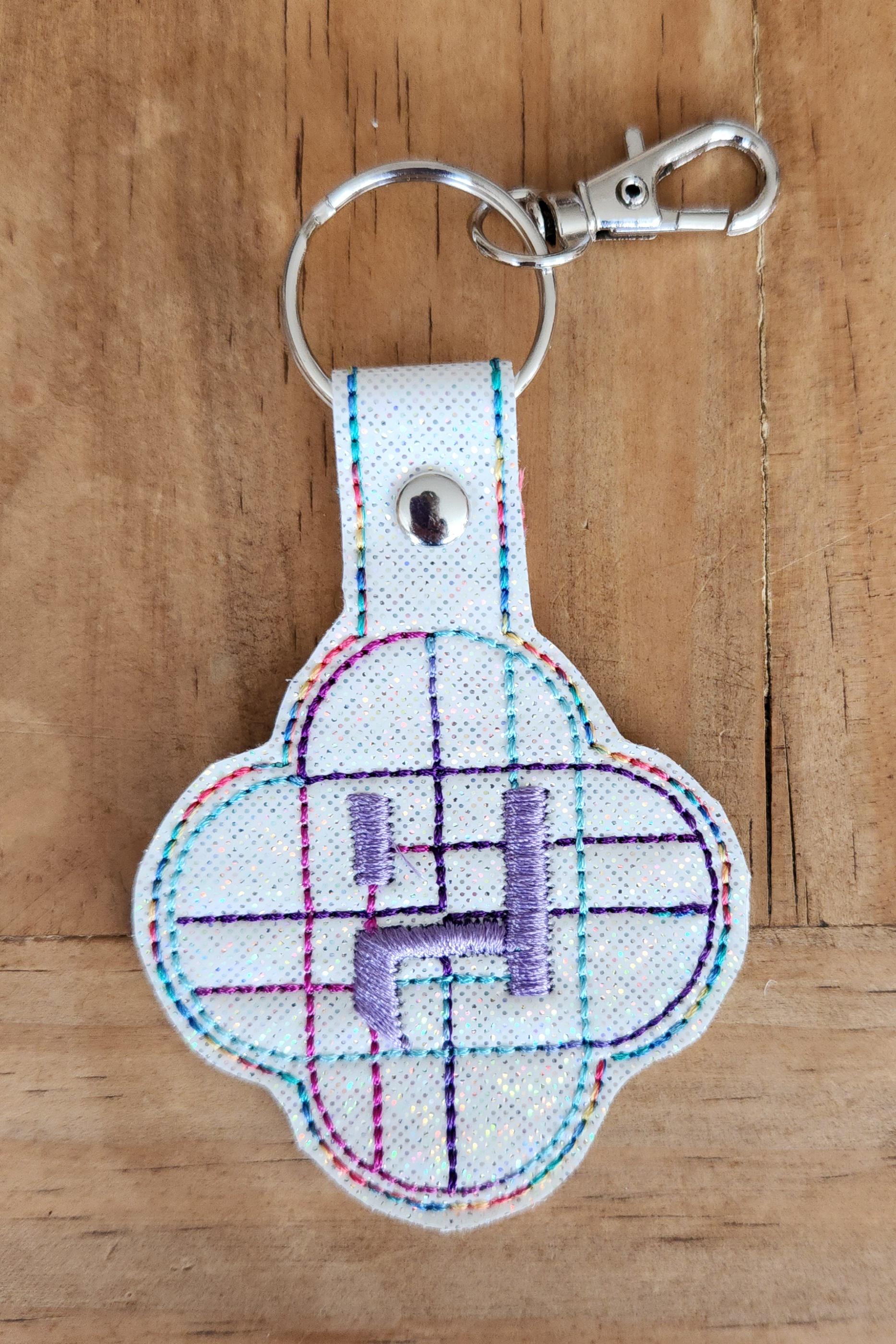 Huntrix Logo Embroidered Keychain - Etsy