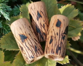 Magic Mushroom Oak Dread Bead, 8mm hole, shroom dread beads