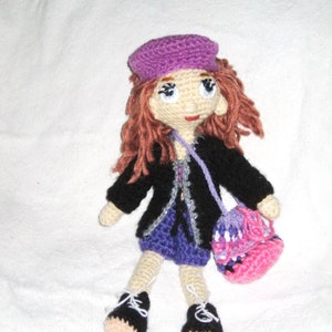 Poupée au crochet motif perlé, poupée Amigurumi vêtements de poupée motif au crochet PDF, motif au crochet fille amigurumi, tutoriel de poupée image 4
