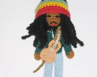 Guitar player amigurumi doll crochet pattern, Crochet doll pdf pattern instant download, Crochet toy tutorial, Amigurumi crochet pattern PDF