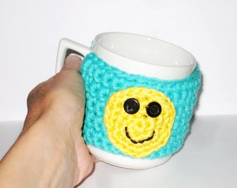 Coffee mug cozy crochet pattern, Cup sleeve PDF pattern, Easy crochet pattern, Cotton cup holder, Crochet pattern for beginners, Cup cozy